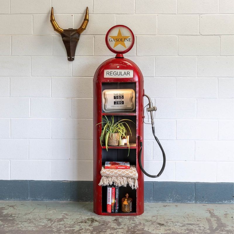 Drinks Cabinet Vintage Petrol Pump Drinks Cabinet