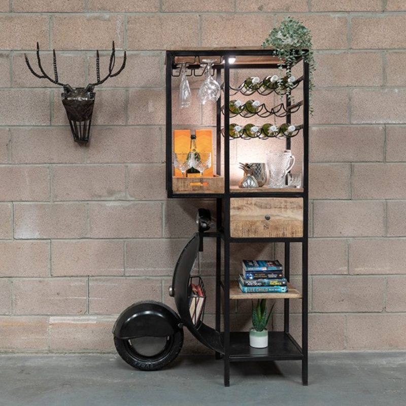 Drinks Cabinet Vintage Scooter Bar Display Cabinet
