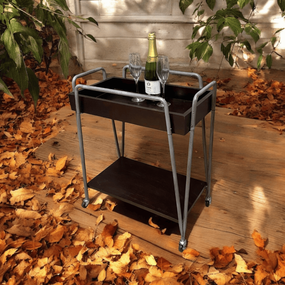 Drinks Trolley 75Cm Metal Drinks Trolley