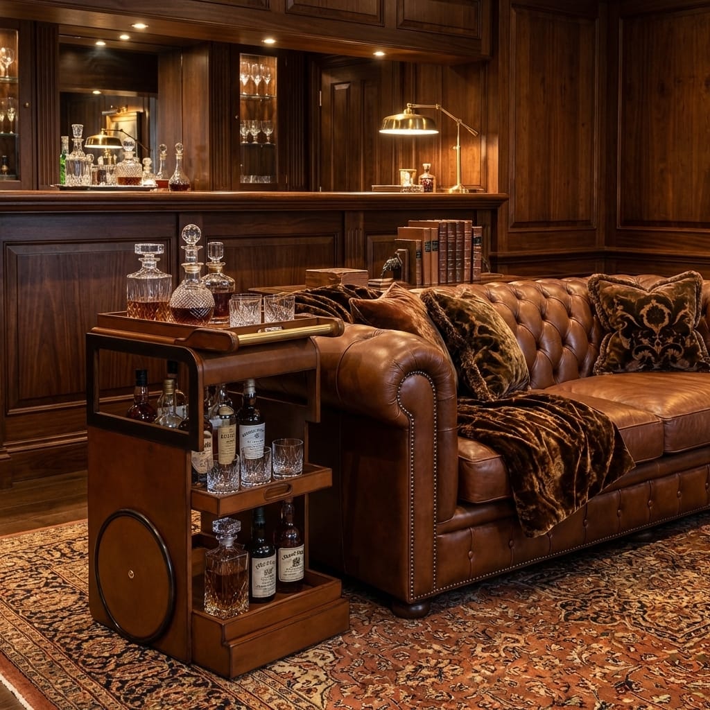 Drinks Trolley Handcrafted Drinks Trolley - Cognac