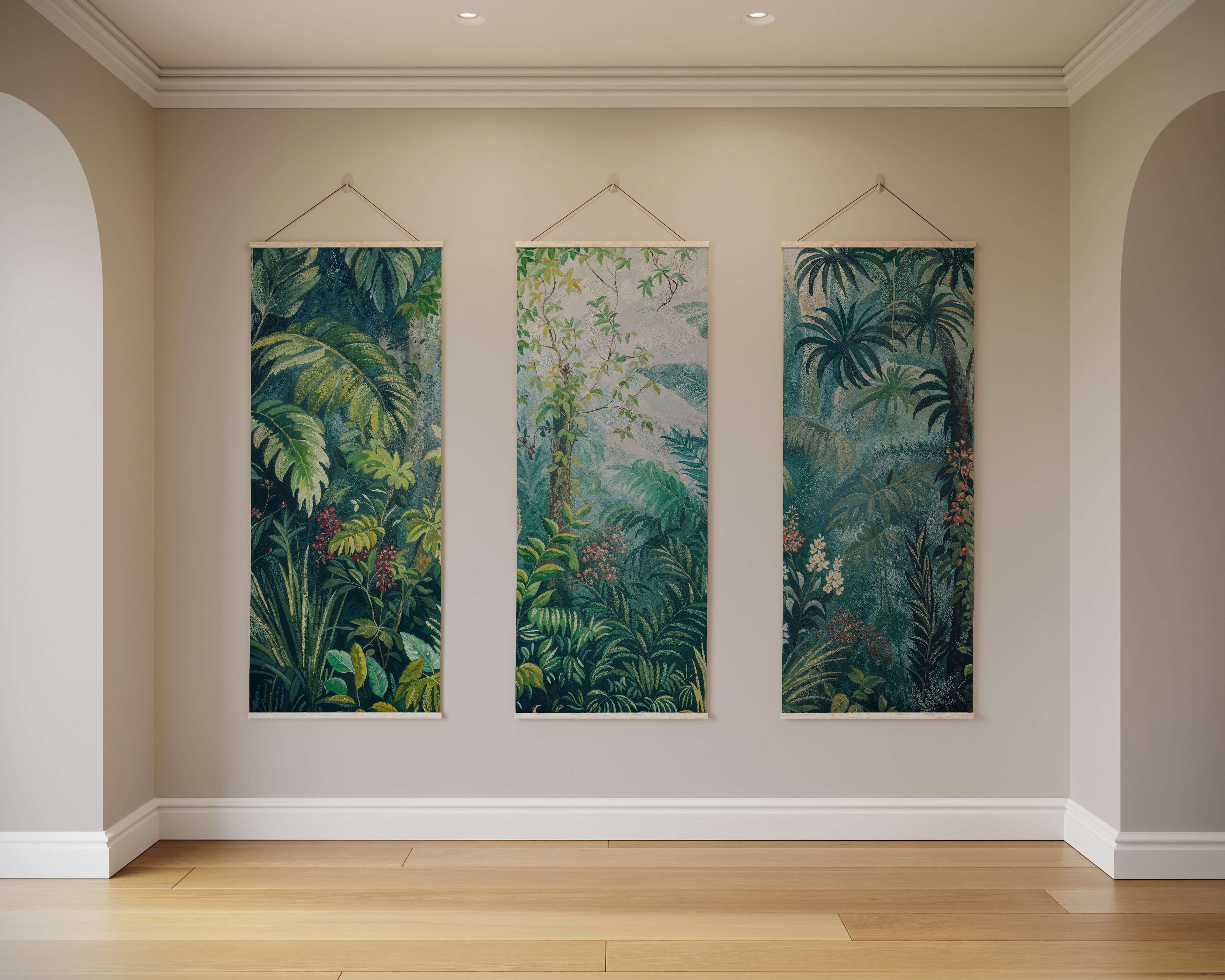 Painted Jungle Tapestry