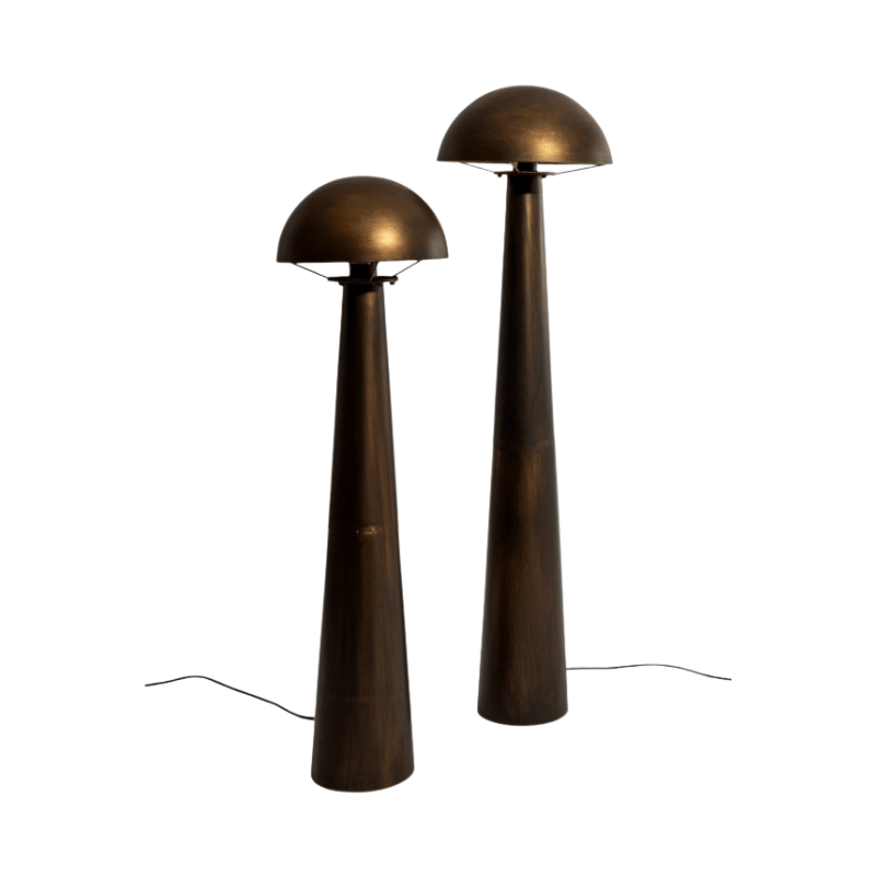 Floor Lamp Antique Bronze Large Mushroom Floor Lamp