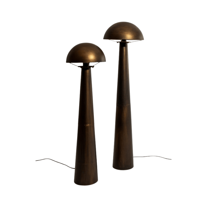 Floor Lamp Antique Bronze Medium Mushroom Floor Lamp