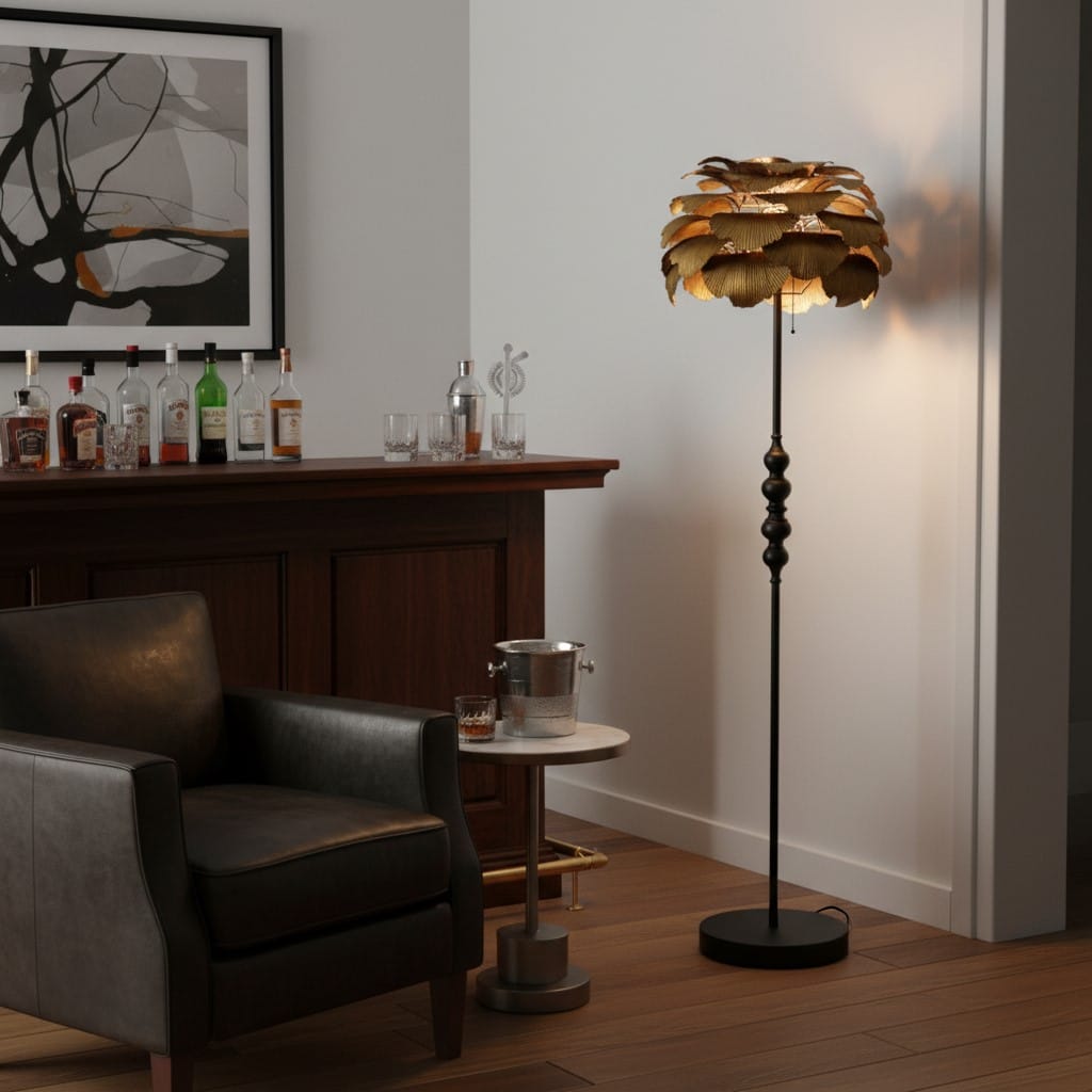 Floor Lamp Gingko Leaf Floor Lamp
