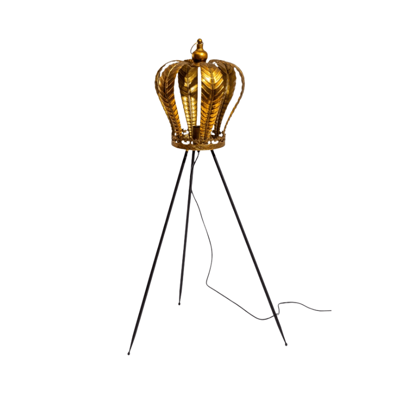 Floor Lamp Gold Metal Crown Floor Lamp (set of 2)