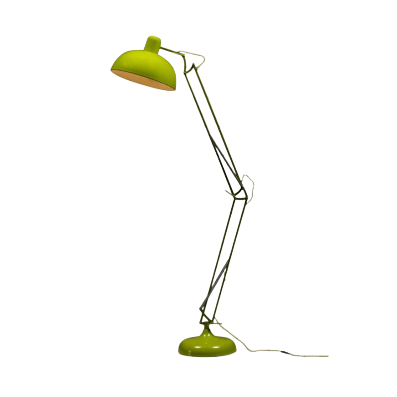 Floor Lamp Lime Green Extra Large Classic Desk Style Floor Lamp (Yellow Flex)
