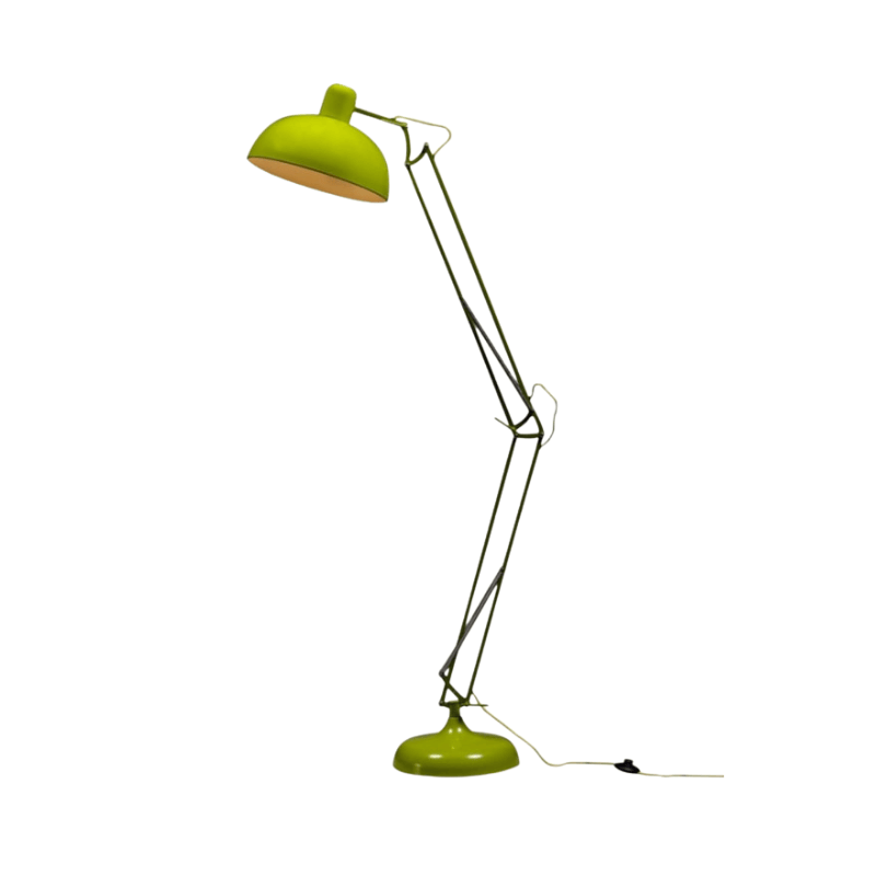 Floor Lamp Lime Green Extra Large Classic Desk Style Floor Lamp (Yellow Flex)