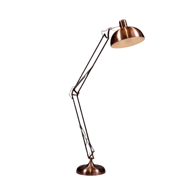 Floor Lamp Vintage Copper Extra Large Classic Desk Style Floor Lamp