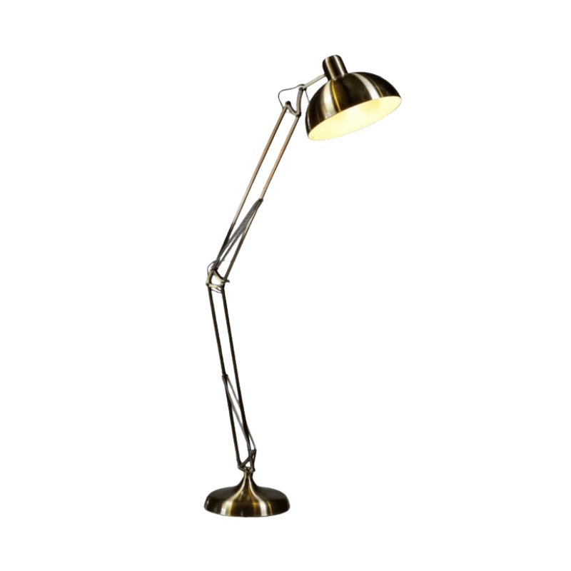 Floor Lamp Vintage Gold Extra Large Classic Desk Style Floor Lamp