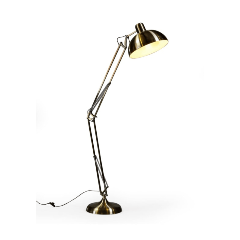 Floor Lamp Vintage Gold Extra Large Classic Desk Style Floor Lamp