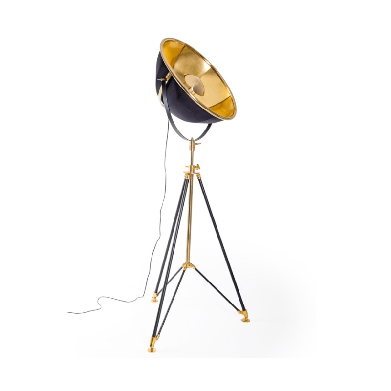 Floor Lamps Black and Brass Large Tripod Floor Lamp