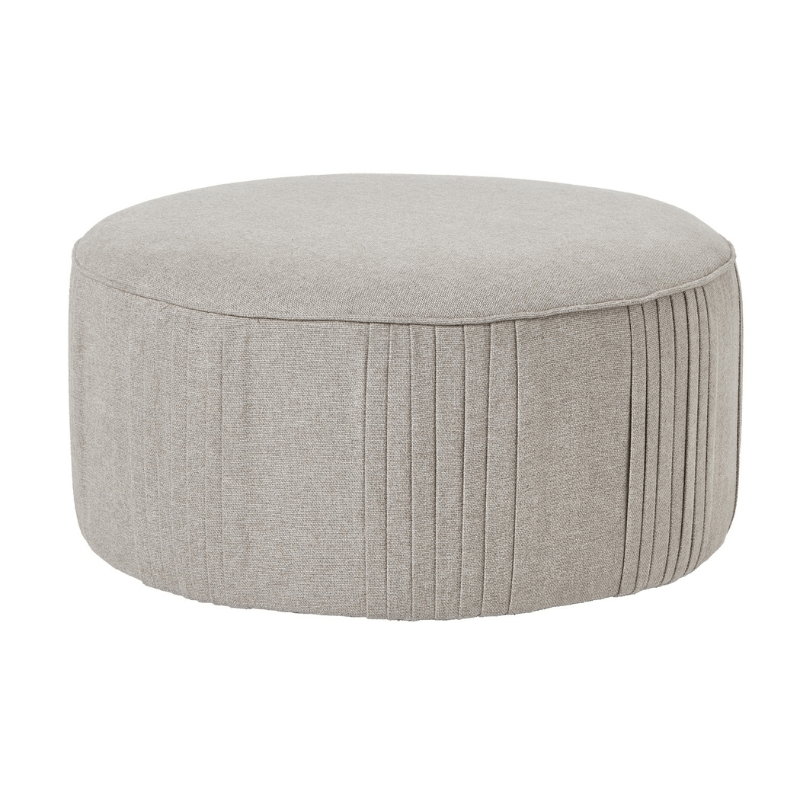 Foot stools Lily Swivel Ottoman In Oatmeal Twill