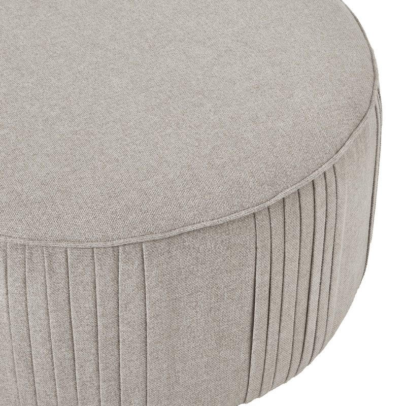 Foot stools Lily Swivel Ottoman In Oatmeal Twill