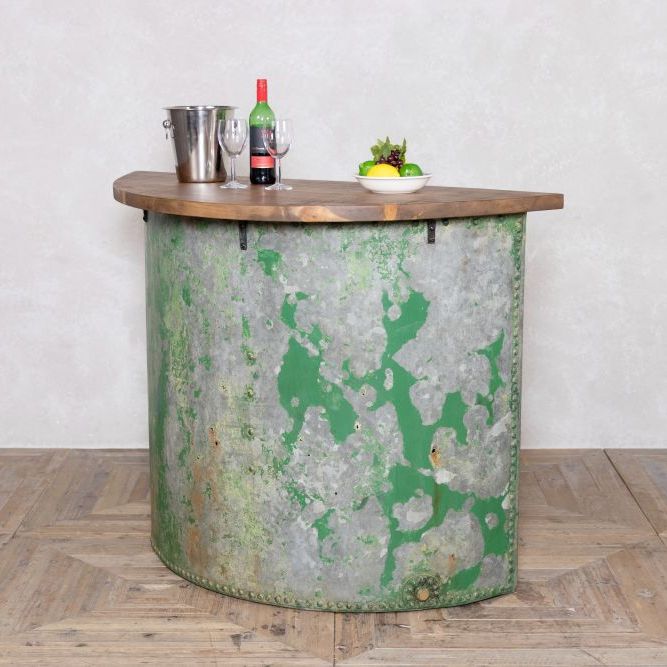 Galvanised Curved Riveted Tank Table