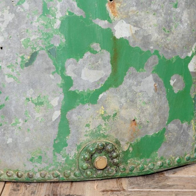 Galvanised Curved Riveted Tank Table