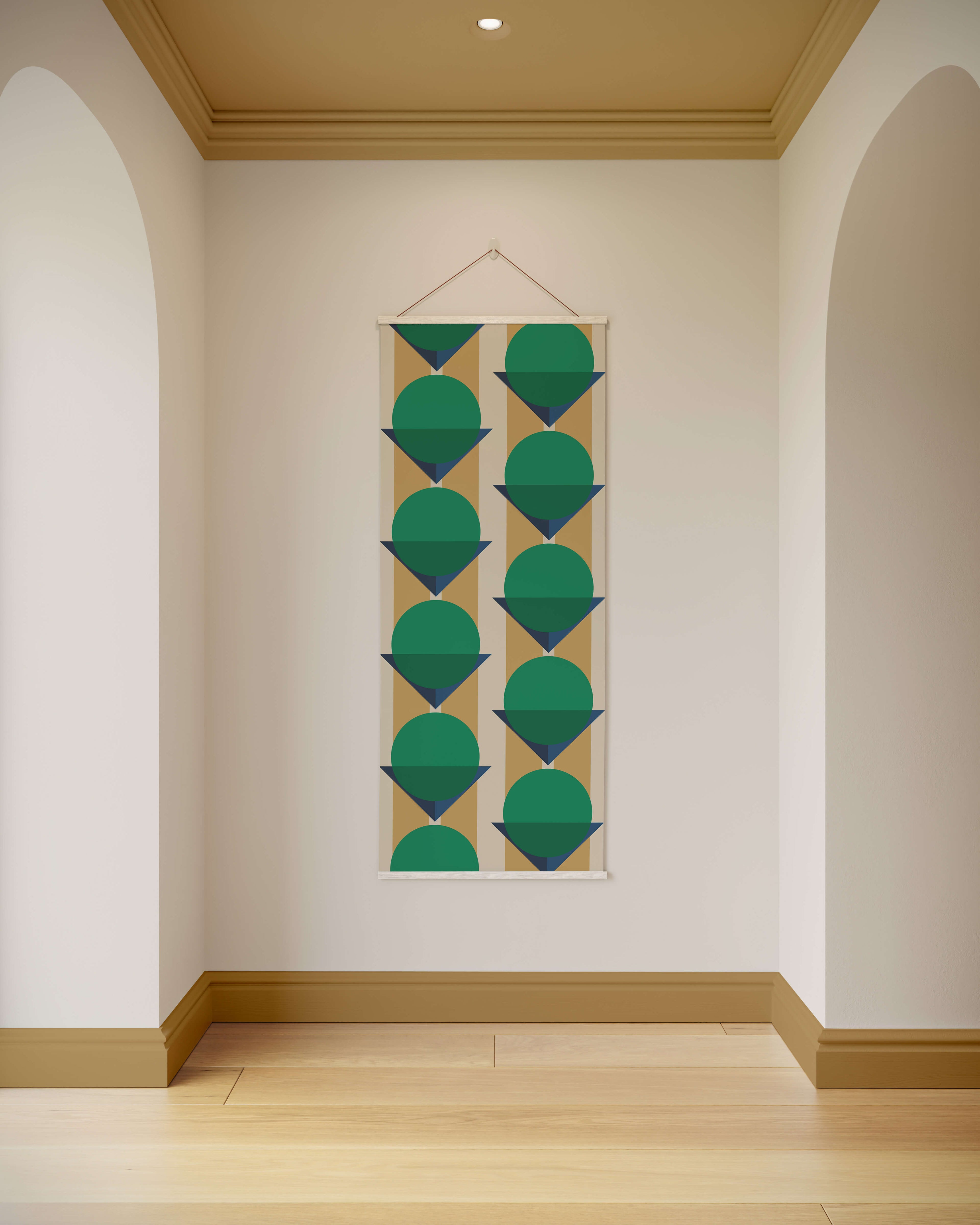 Bauhaus Geometric Tapestry