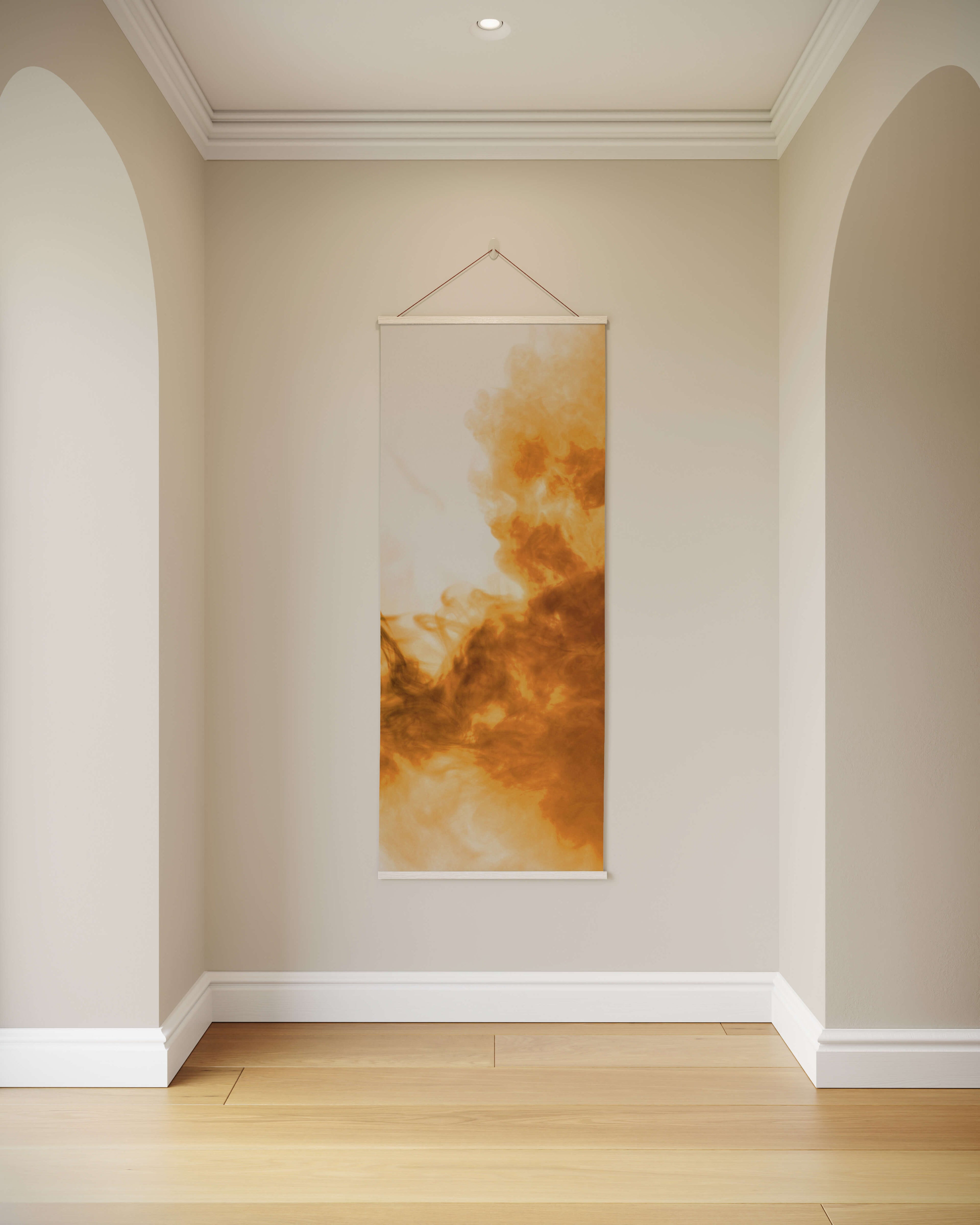 Orange Smoke Tapestry