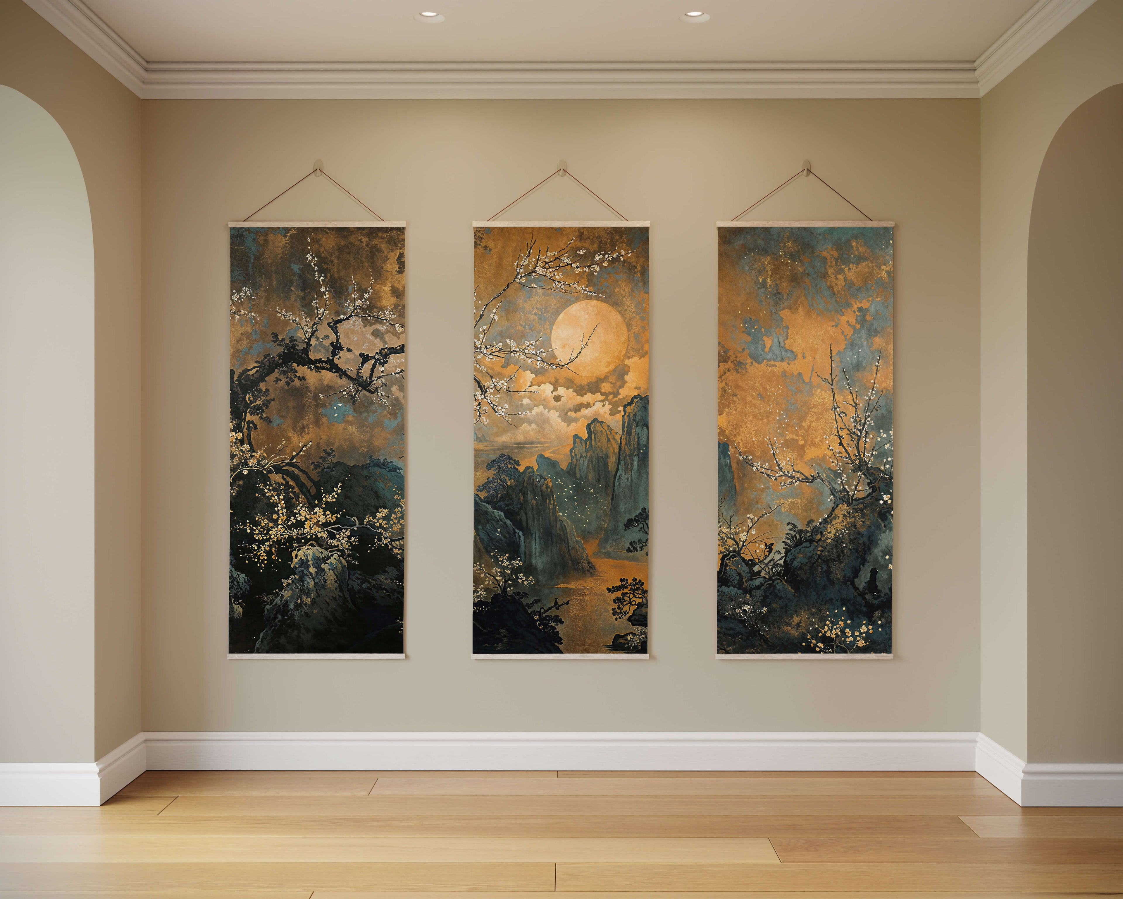 Dark Chinoiserie Tapestry