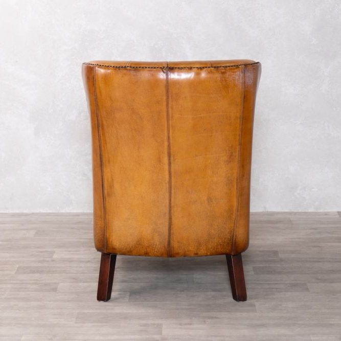 Hereford Leather Chesterfield Armchair