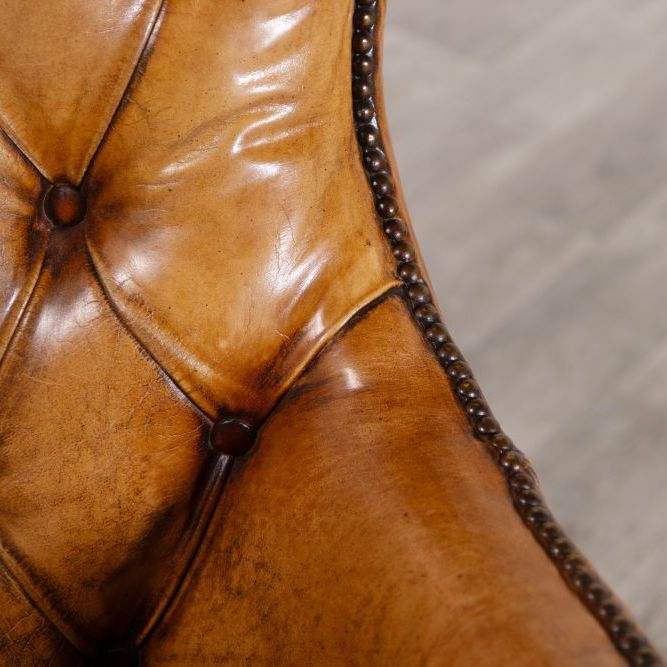 Hereford Leather Chesterfield Armchair