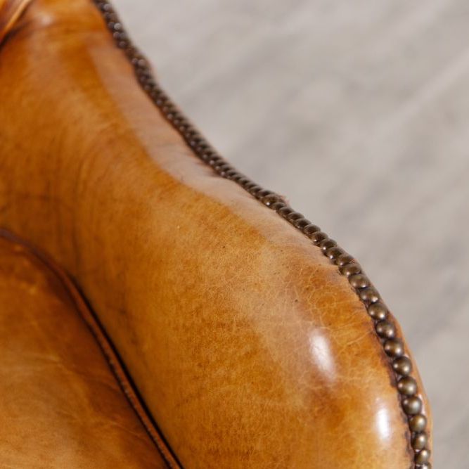 Hereford Leather Chesterfield Armchair