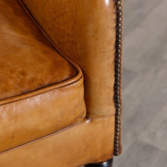 Hereford Leather Chesterfield Armchair