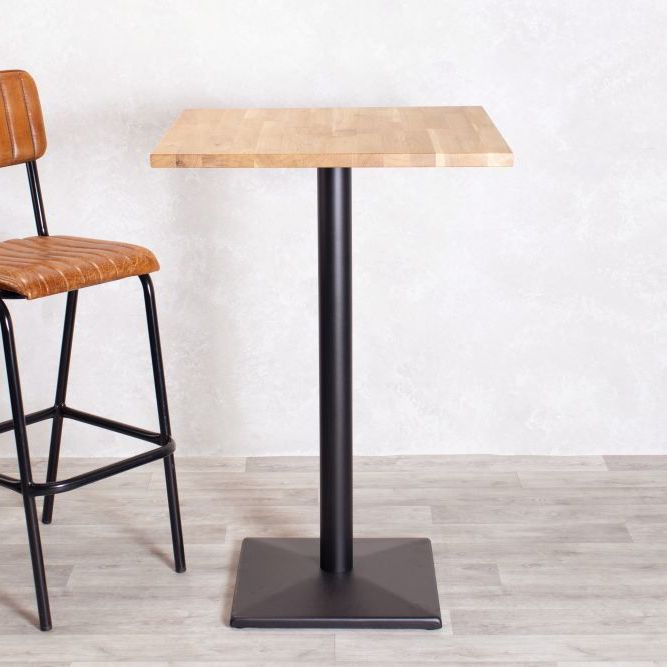 Heritage Oak Top Cafe Bar Table Range