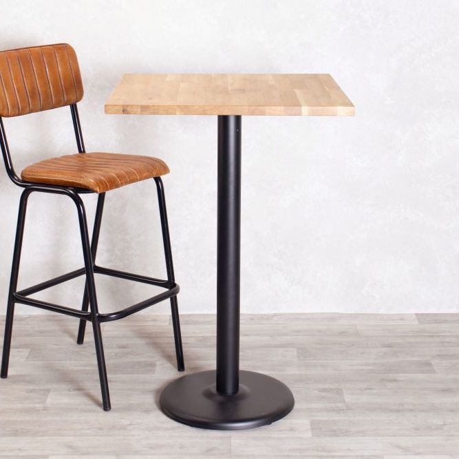 Heritage Oak Top Cafe Bar Table Range