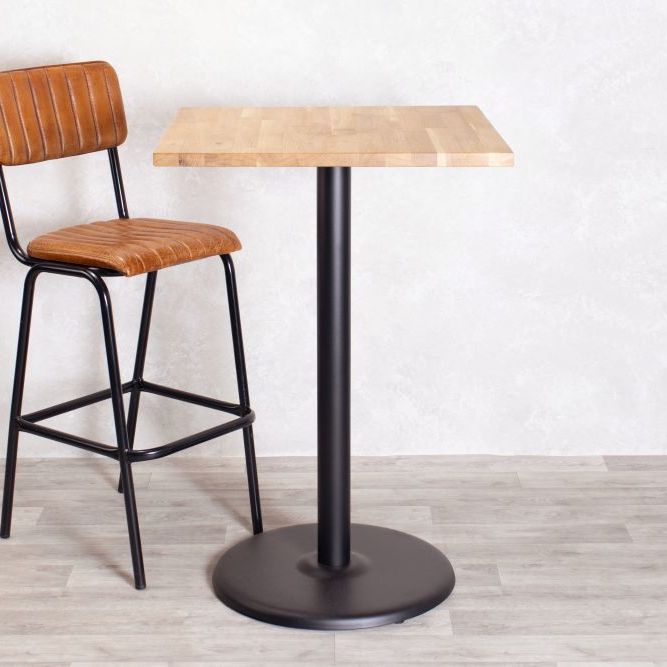 Heritage Oak Top Cafe Bar Table Range