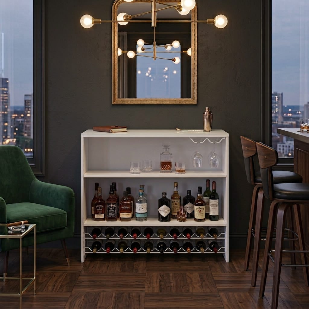 Home Bar Hollywood Grey Home Bar Cabinet