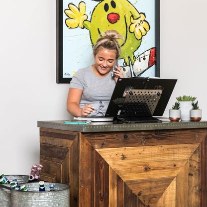Chevron Reclaimed Pine Modular Bar
