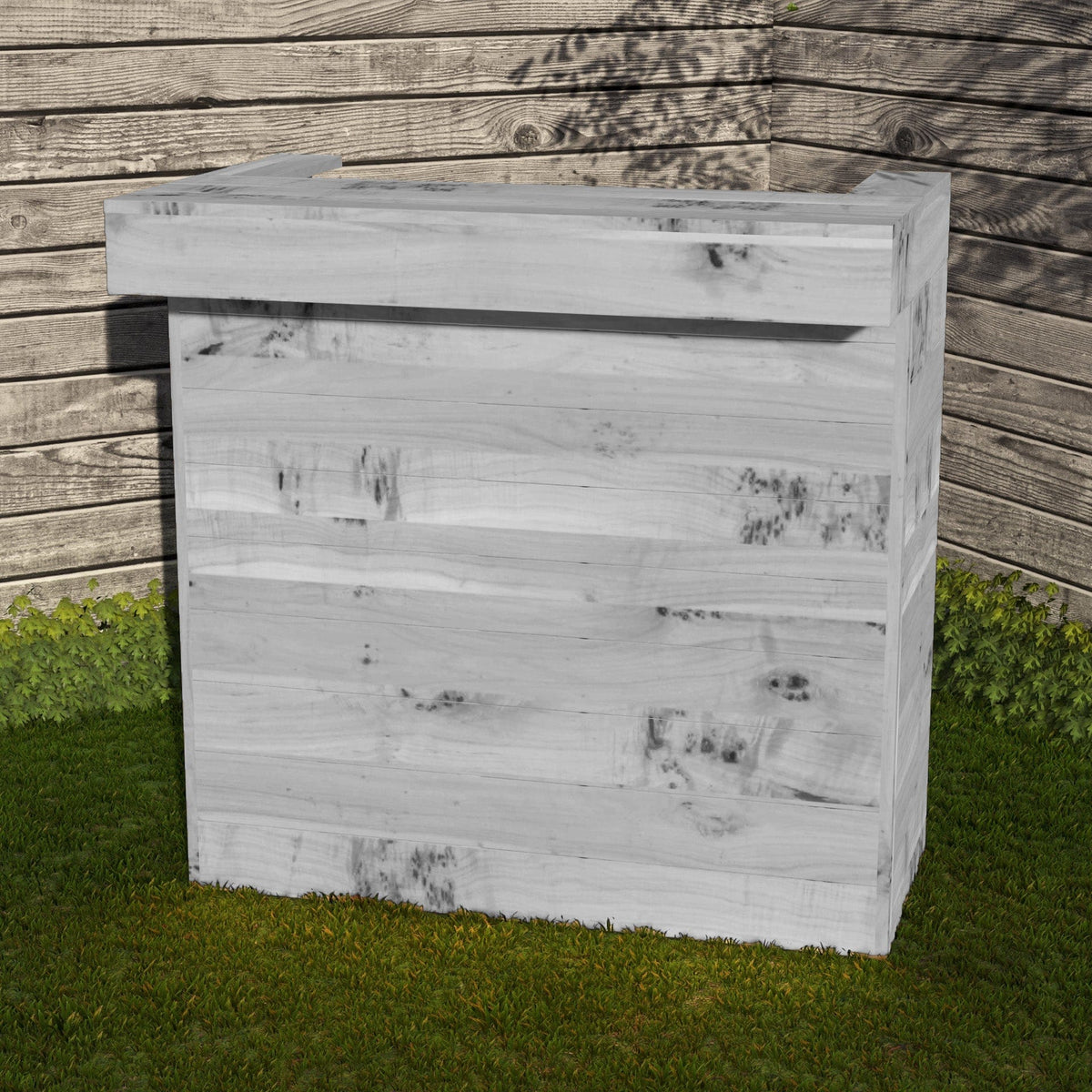 Home & Garden Bars Grey Rustic Wooden Pallet Bar - 100cm