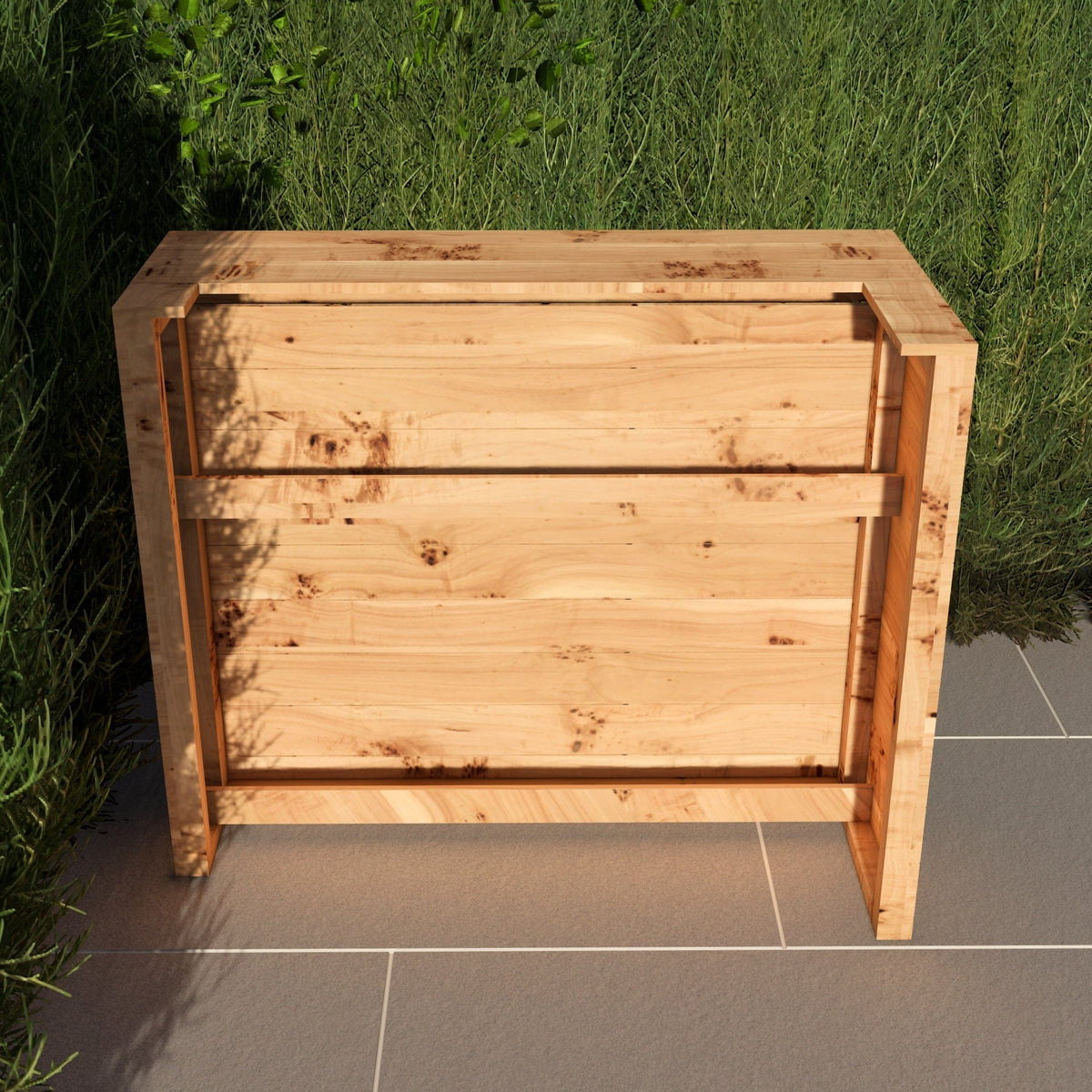 Home & Garden Bars L-Shape Rustic Wooden Garden Bar
