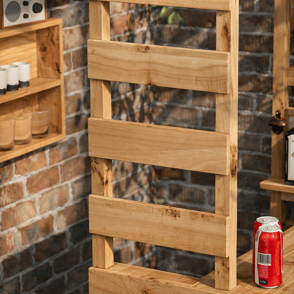 Home & Garden Bars Large Rustic Wooden Garden Bar with Roof