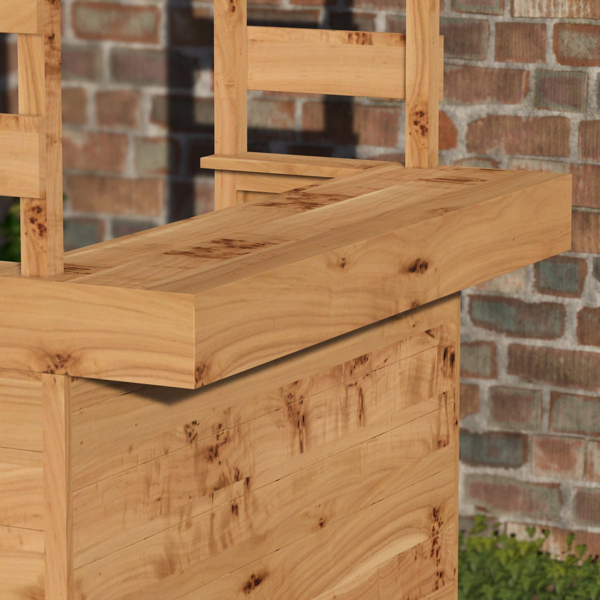 Home & Garden Bars Large Rustic Wooden Garden Bar with Roof