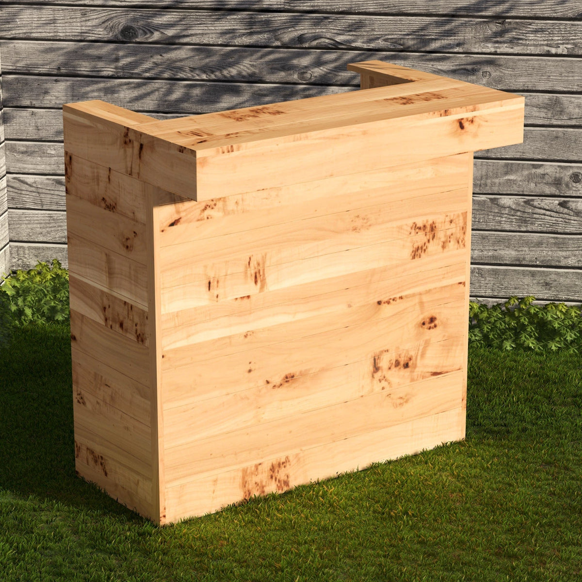 Home & Garden Bars Rustic Wooden Pallet Bar - 100cm