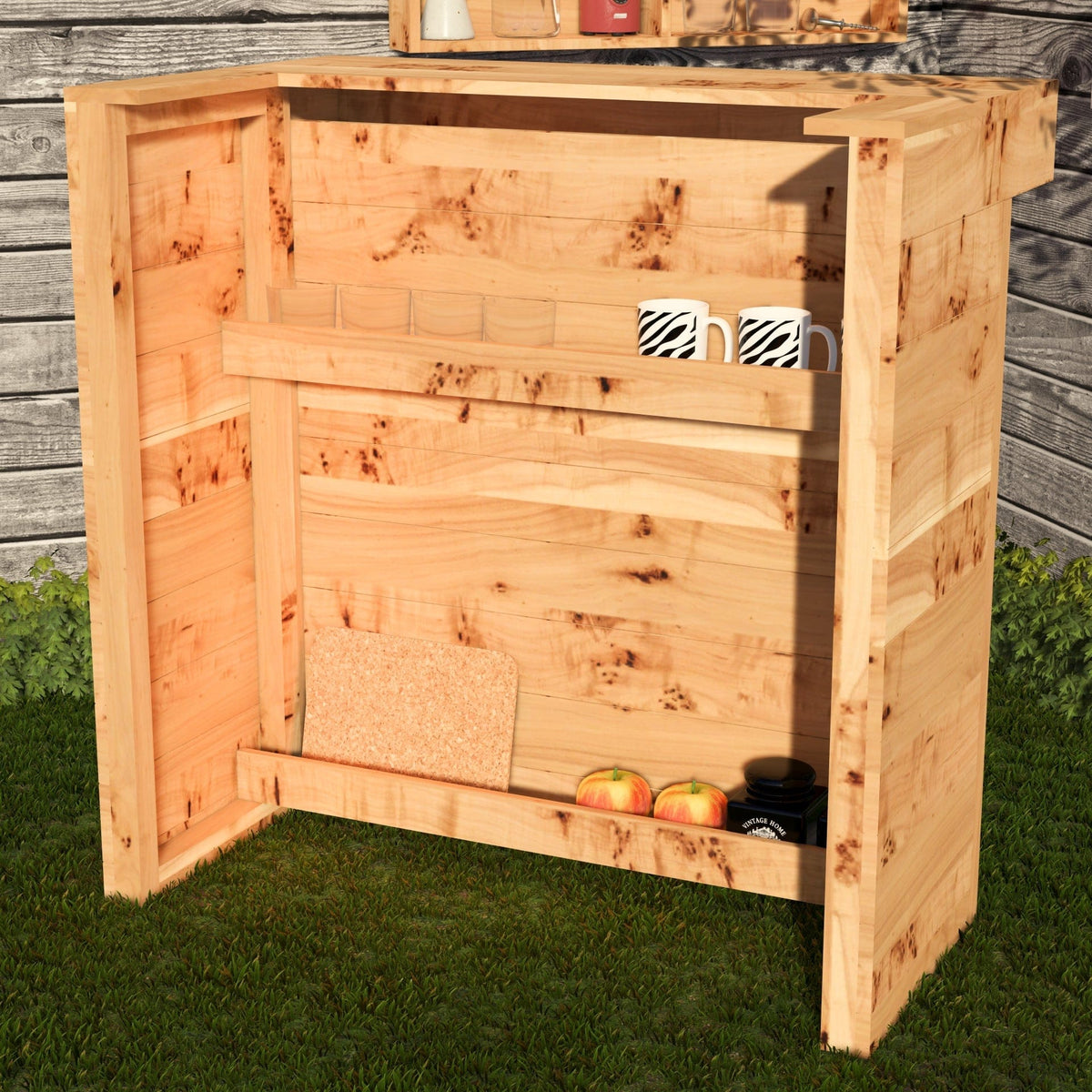 Home & Garden Bars Rustic Wooden Pallet Bar - 100cm