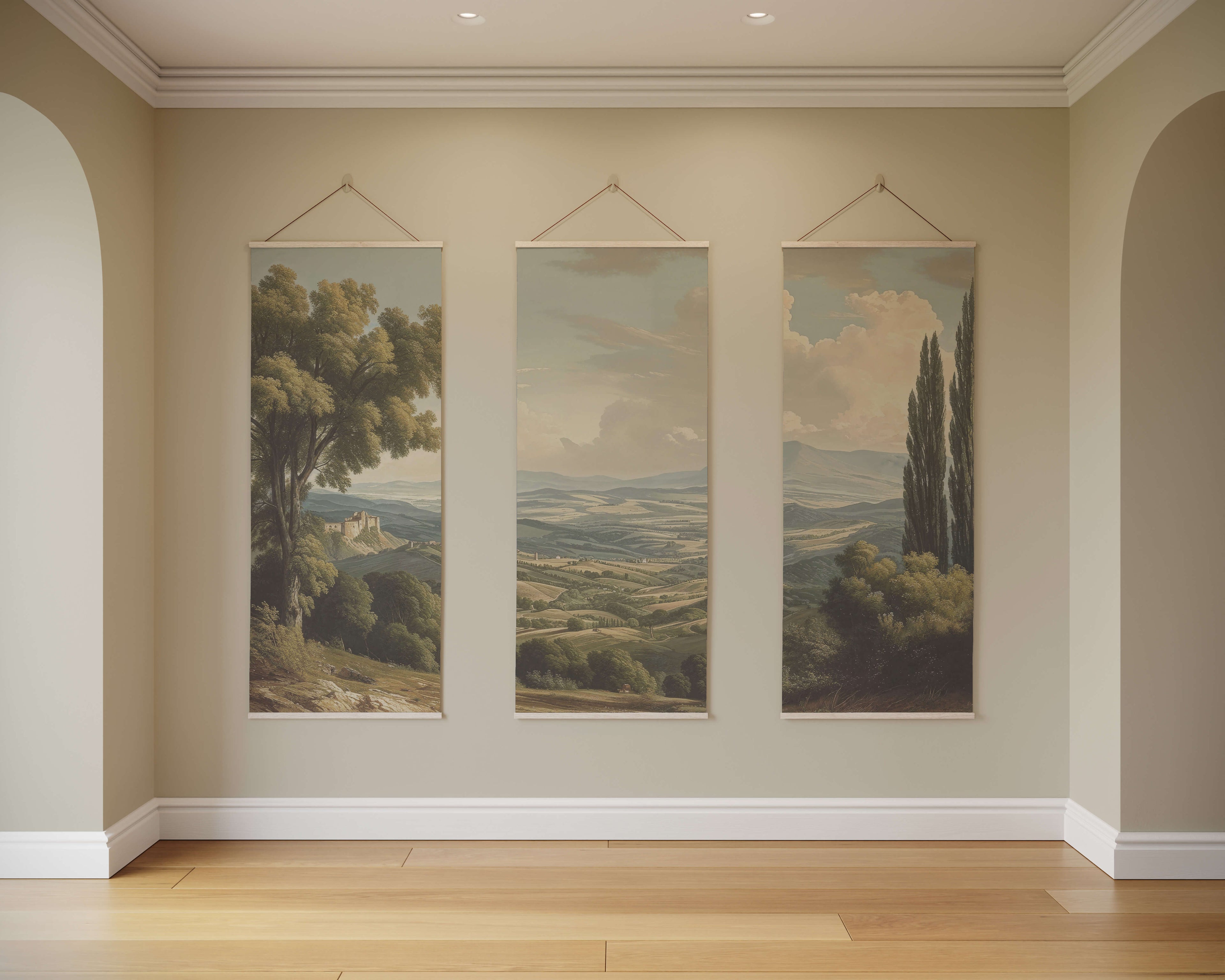 Vintage European Landscape Tapestry