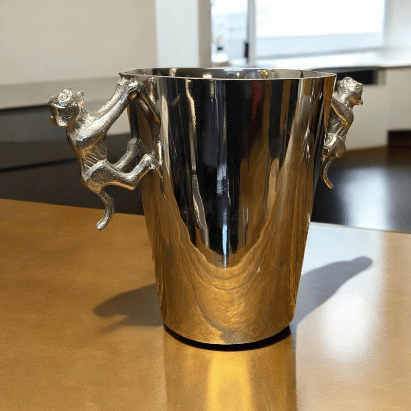 Ice Bucket 23Cm Aluminium Leopard Champagne Bucket