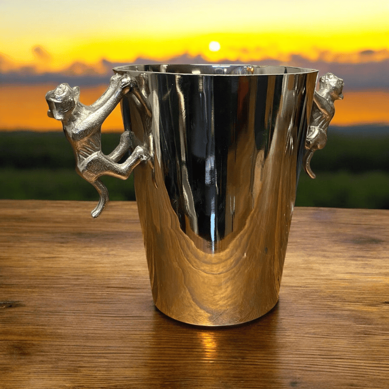 Ice Bucket 23Cm Aluminium Leopard Champagne Bucket