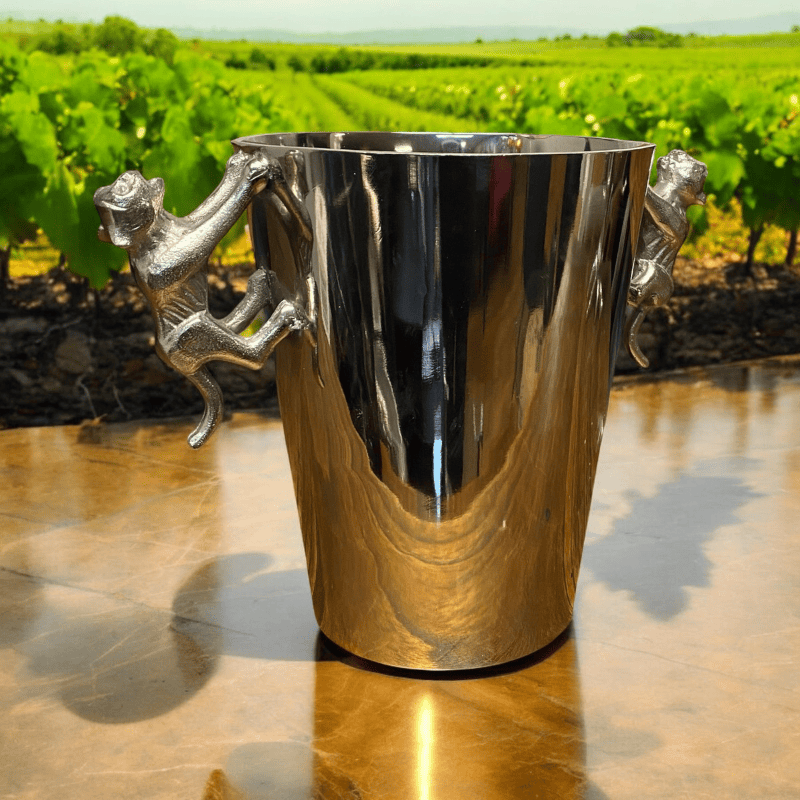 Ice Bucket 23Cm Aluminium Leopard Champagne Bucket
