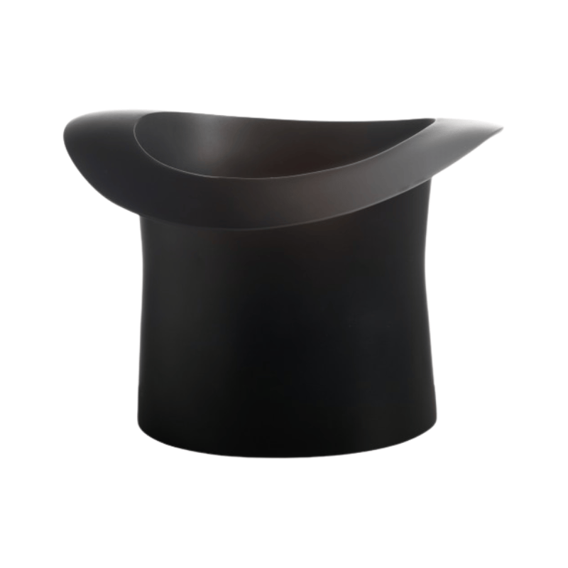 Ice Bucket Matt Black Aluminium Top Hat Ice Bucket