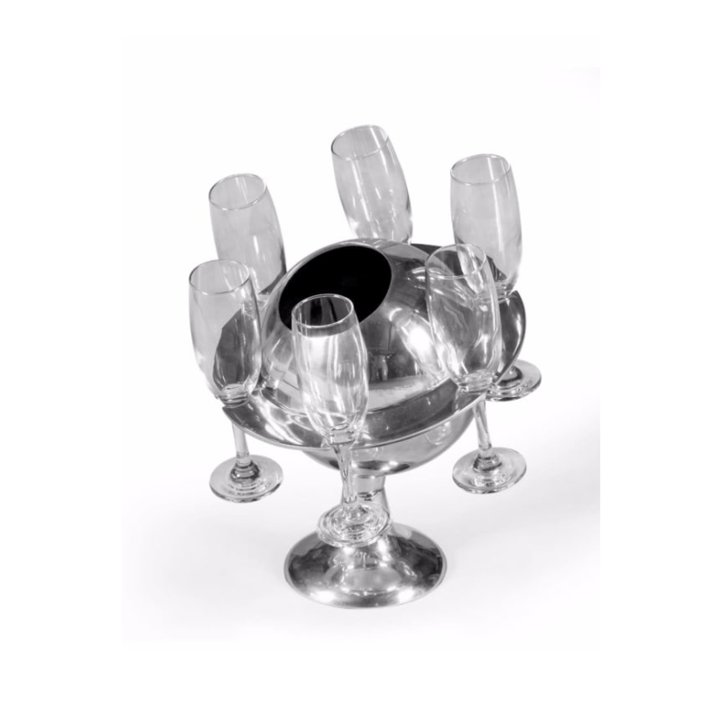 Ice Bucket Polished Aluminium Saturn Ice Bucket