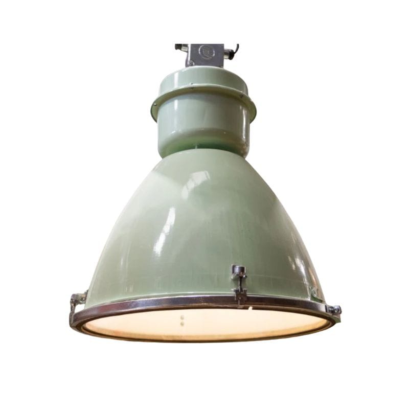 Industrial Lights Mint Green Vintage Foundry Pendant Lights