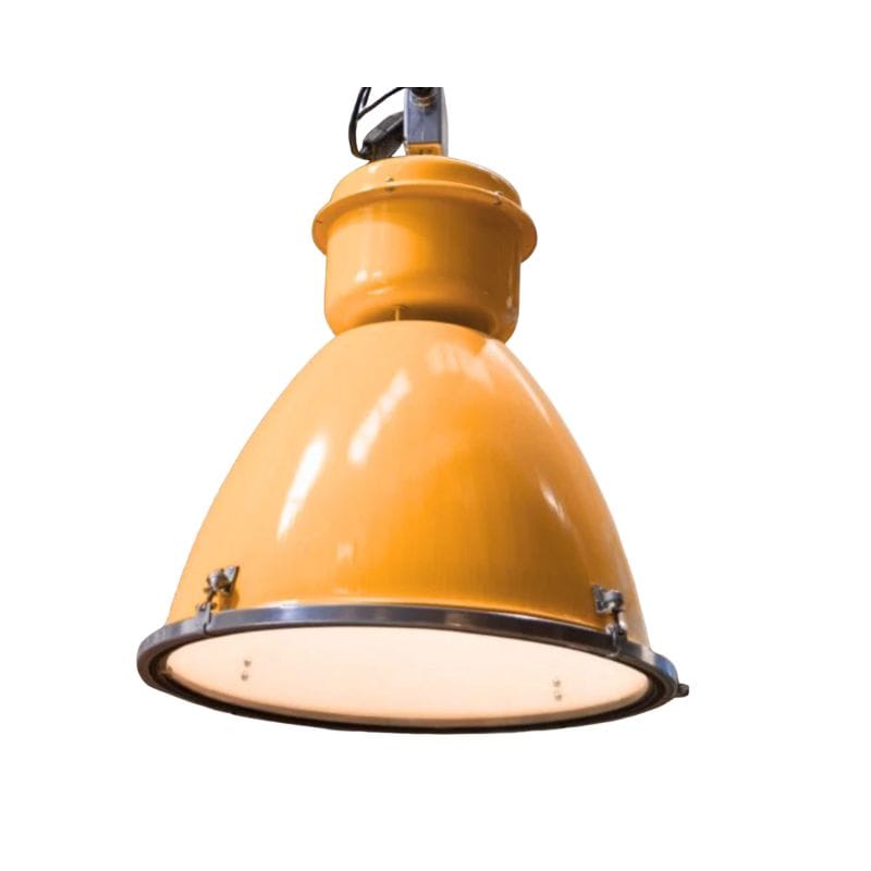 Industrial Lights Orange Vintage Foundry Pendant Lights
