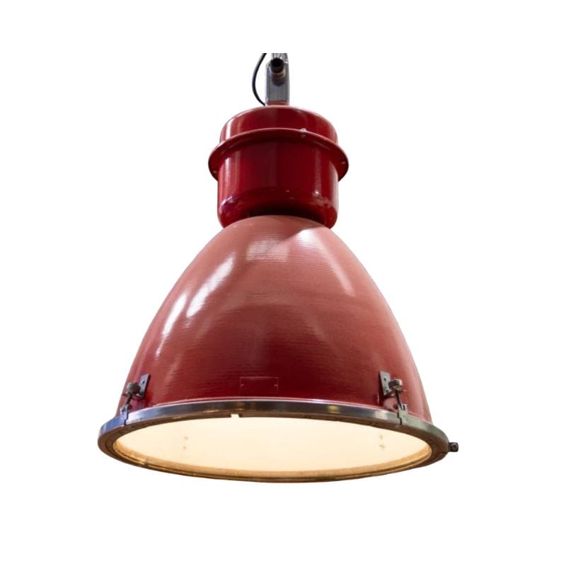 Industrial Lights Red Vintage Foundry Pendant Lights