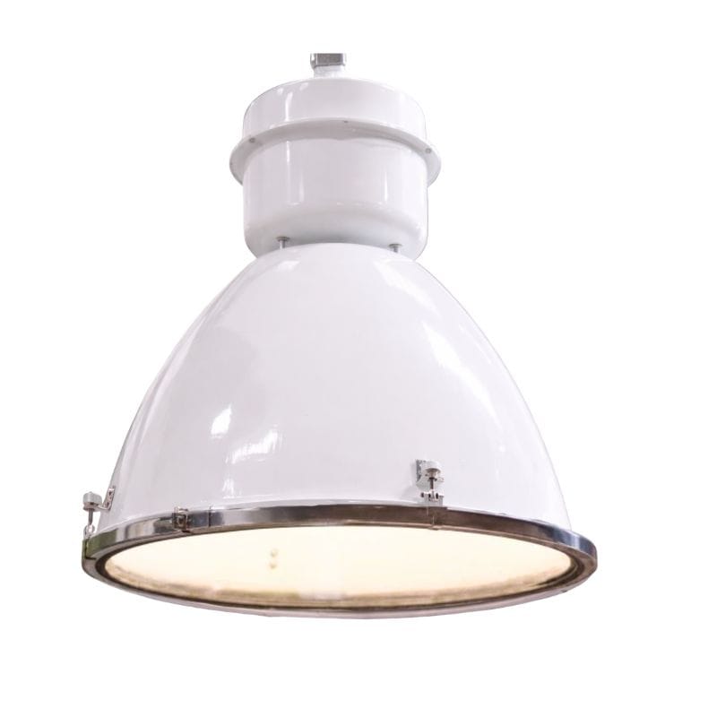 Industrial Lights White Vintage Foundry Pendant Lights