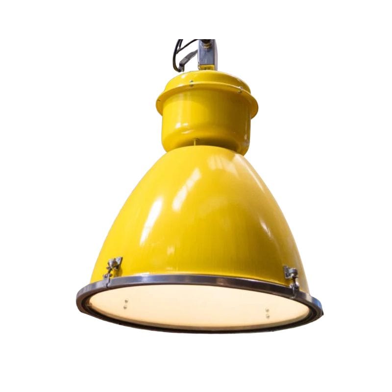 Industrial Lights Yellow Vintage Foundry Pendant Lights