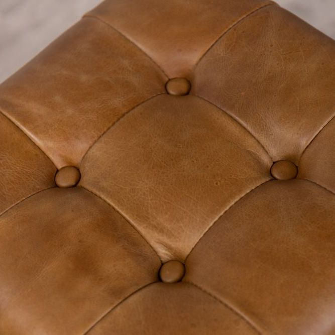 Kingsbridge Full Leather Footstool