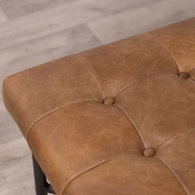 Kingsbridge Full Leather Footstool